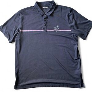 Travis Mathew Black High Surf Golf Polo
